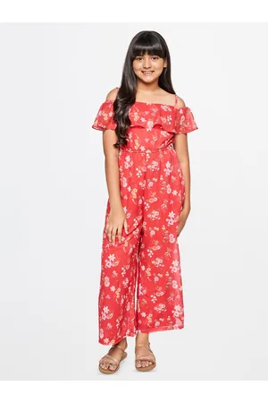 AND Girls Printed Basic Jumpsuit
