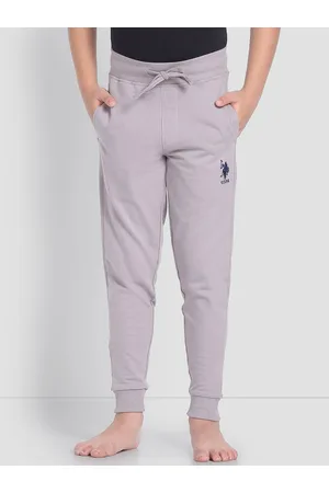 U.S. Polo Assn. Boys Pure Cotton Mid-Rise OKJ01 Joggers