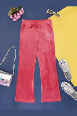 Pantaloons Girls Mid Rise Cotton Parallel Trousers