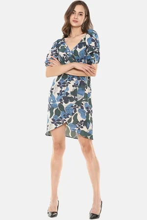 Campus Women Multicoloured Floral A-Line Dress