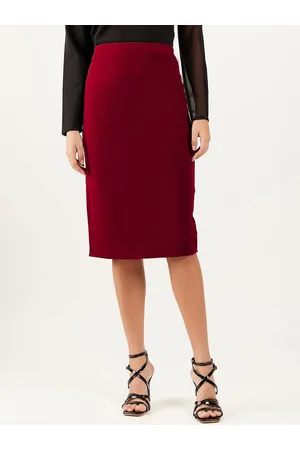 ATHENA Knee Length Formal Straight Skirt