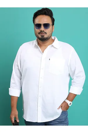 Highlander Plus Size Regular Fit Spread Collar Chest Pocket Casual Shirt