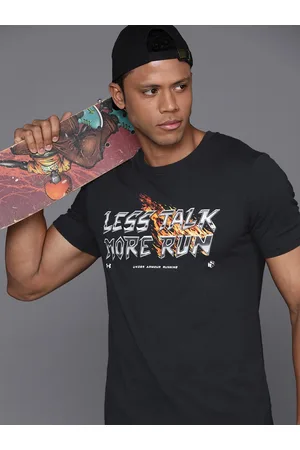 Under Armour Less Talk More Run Short Sleeve Typography Printed Slim Fit Running T-shirt