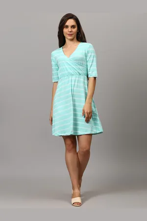 Campus Blue Checked Dress
