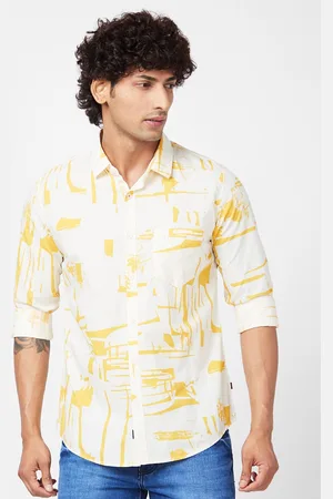 SPYKAR Men Slim Fit Printed Cotton Casual Shirt