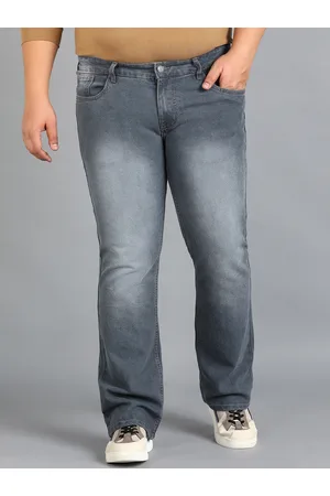 URBANO Men Bootcut Heavy Fade Clean Look Stretchable Jeans