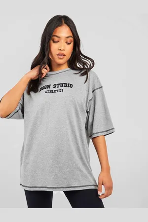 Boohoo Pure Cotton Embroidered Detail Longline T-shirt
