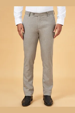 Pantaloons Men Slim Fit Low-Rise Formal Trousers