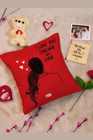 Indigifts 6 Pcs Red Valentine Couple Gift Set