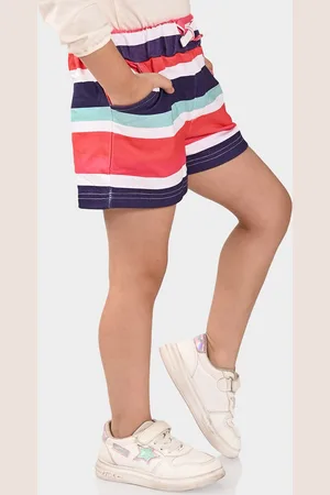 BONKIDS Girls Striped Technology Shorts