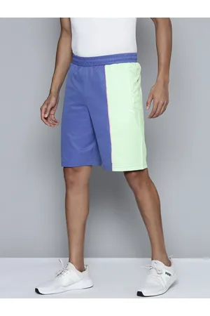 PUMA Men AMG Woven Colourblocked Mid-Rise Sports Shorts