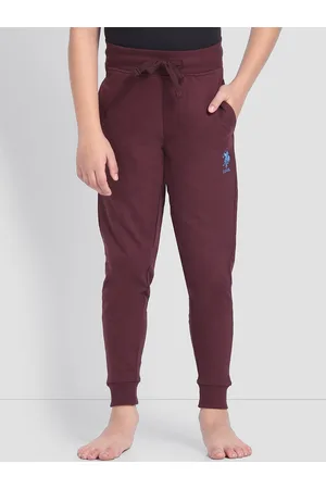 U.S. Polo Assn. Boys Cotton Mid-Rise Joggers