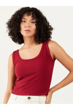 ATHENA Scoop Neck Crop Tank Top