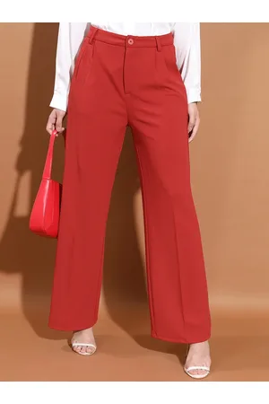 Ketch Women Mid Rise Parallel Trousers