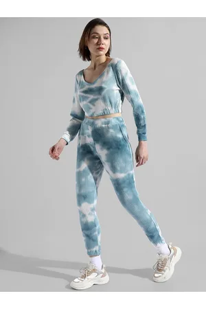 Campus Tie & Dye Pure Cotton Top & Joggers o-Ords Set