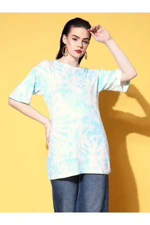 Buy TEES TRIBE Pure Cotton Half Sleeve Printed Oversized,Drop