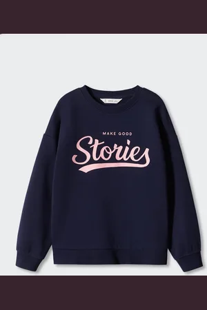 MANGO Girls Printed Pure Cotton Sweatshirt