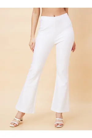 Globus Women Stretchable High-Rise Bootcut Treggings