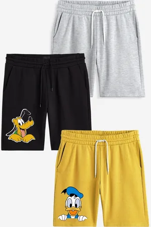 Minicult Boys Pack Of 3 Mickey & Friends Printed Cotton Shorts