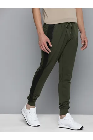 HARVARD Men Solid Joggers with Side Stripes