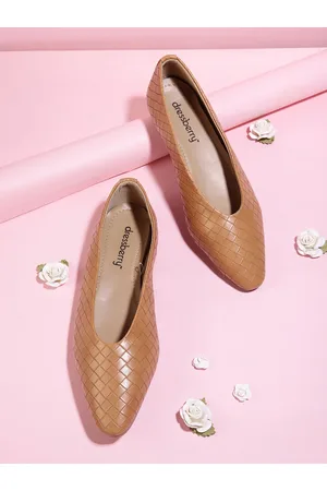DressBerry Women Basket Weave Ballerinas