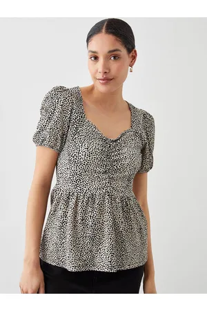 Dorothy Perkins Sweetheart Neck Ruched A-Line Top