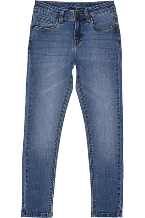 HERE&NOW Girls Blue Slim Fit Mid-Rise Light Fade Clean Look Stretchable Jeans