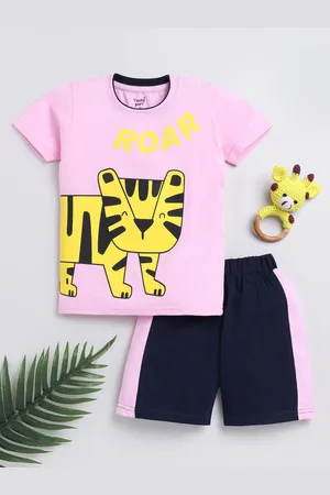Toonyport Boys Printed Pure Cotton T-shirt with Shorts