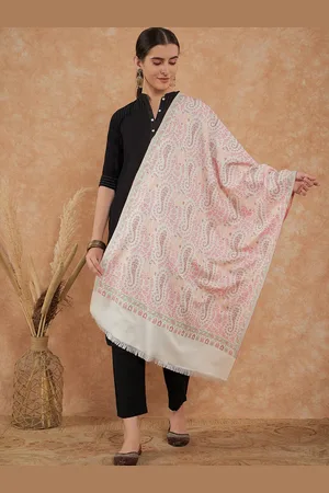 Sangria Woven Design Winter Pashmina Shawl