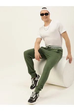 HARVARD Men Mid-Rise Joggers With Drawstring Closure