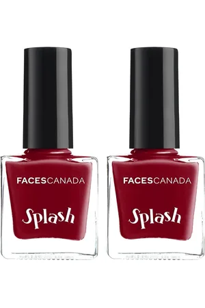 FACES CANADA Set of 2 Splash Fast-Dry High Shine No-Chip Nail Enamel - Alluring 136
