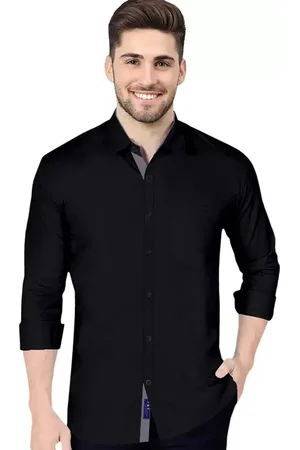 FUBAR Slim Fit Spread Collar Long Sleeves Casual Shirt