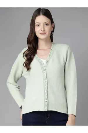 Cayman Women Solid Woollen Cardigan