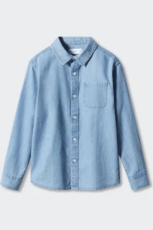MANGO Boys Pure Cotton Regular Fit Casual Shirt