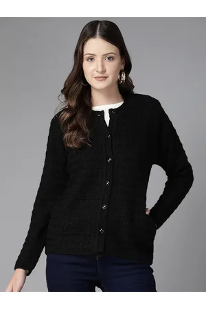 Cayman Women Cable Knit Woollen Cardigan