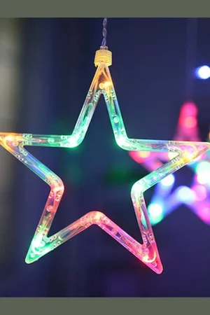 Ascension Green & Pink LED Star String Lights
