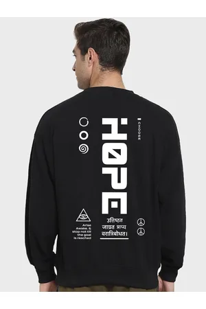 Bewakoof Hope Street Typography Oversized Sweatshirt