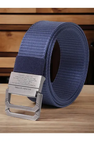 Mast & Harbour Men Textured Canvas Belt