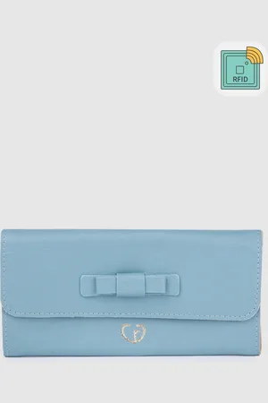 Caprese Women RFID Envelope Wallet with Bow Detail
