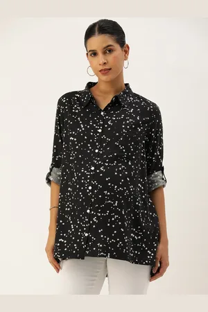 Blush Women Relaxed Opaque Printed Maternity Shirt