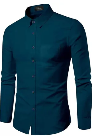 FUBAR Slim Fit Shirt Collar Long Sleeve Chest Pocket Formal Shirt