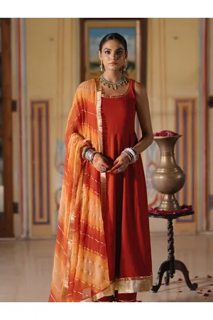 anayna Women Regular Gotta Patti Kurta with Trousers & Dupatta