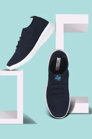 JQR Boy KIDS-403 Navy Blue Lace Up Running Shoes