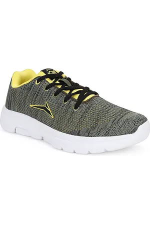 JQR Boy CANDY s Olive Lace Up Mesh Road Running Shoes