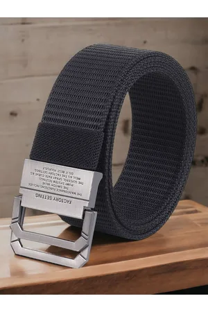 Mast & Harbour Men Textured Canvas Belt