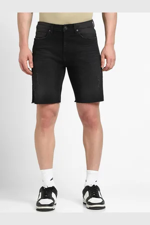 Forever 21 Men Mid-Raise Regular Fit Denim Shorts