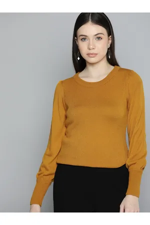Chemistry Women Solid Acrylic Pullover