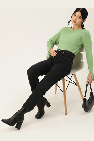 DressBerry Pure Acrylic Ribbed Pullover