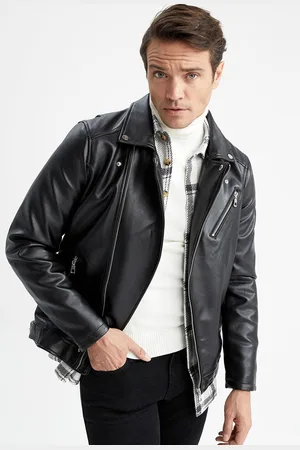 DeFacto Spread Collar Zip Detail Biker Jacket