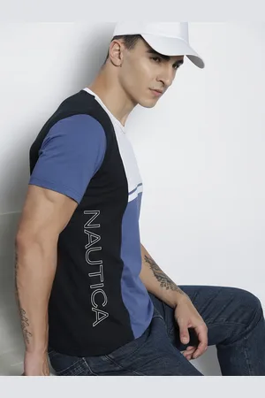 Nautica Colourblocked Pure Cotton T-shirt